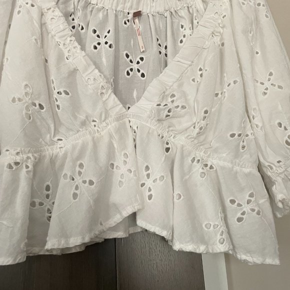 Free People Boho Peplum Top - Picture 3 of 4